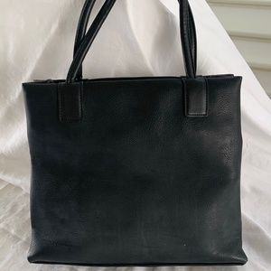 Esprit Black Leather Handbag Vintage